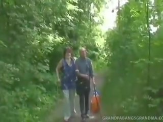 Huge Natural Tits On Busty Redhead Granny